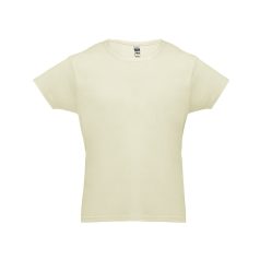   LUANDA. Men's t-shirt, Male, Jersey 100% cotton: 150 g/m². Colour 56: 90% cotton/10% viscose, Pastel yellow, L