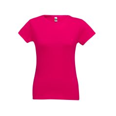   SOFIA. Women's t-shirt, Female, Jersey 100% cotton: 150 g/m². Colour 56: 90% cotton/10% viscose, Pink, L