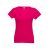 SOFIA. Women's t-shirt, Female, Jersey 100% cotton: 150 g/m². Colour 56: 90% cotton/10% viscose, Pink, S