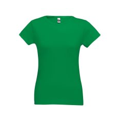   SOFIA. Women's t-shirt, Female, Jersey 100% cotton: 150 g/m². Colour 56: 90% cotton/10% viscose, Green, XXL