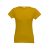 SOFIA. Women's t-shirt, Female, Jersey 100% cotton: 150 g/m². Colour 56: 90% cotton/10% viscose, Dark yellow, XXL