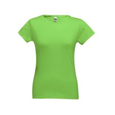   SOFIA. Women's t-shirt, Female, Jersey 100% cotton: 150 g/m². Colour 56: 90% cotton/10% viscose, Light green, L