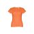 Tricou la baza gatului, Dama, maneca scurta, TH Clothes, 2401E12362, Bumbac, Rosu terracotta, L