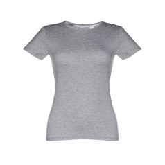   SOFIA. Women's t-shirt, Female, Jersey 100% cotton: 150 g/m². Colour 56: 90% cotton/10% viscose, Heather light grey, XL