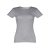 SOFIA. Women's t-shirt, Female, Jersey 100% cotton: 150 g/m². Colour 56: 90% cotton/10% viscose, Heather light grey, XL