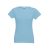 SOFIA. Women's t-shirt, Female, Jersey 100% cotton: 150 g/m². Colour 56: 90% cotton/10% viscose, Pastel blue, 3XL