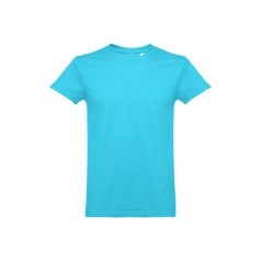   ANKARA. Men's t-shirt, Male, Jersey 100% cotton: 190 g/m². Colour 56: 90% cotton/10% viscose, Turquoise blue, L