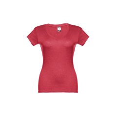   ATHENS WOMEN. Women's t-shirt, Female, Jersey 100% cotton: 150 g/m². Colours 52, 53 and 54: 60% cotton/40% polyester, Heather red, L