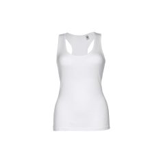   TIRANA. Women's tank top, Female, Jersey 100% cotton: 160 g/m², White, S