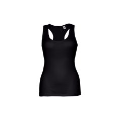   TIRANA. Women's tank top, Female, Jersey 100% cotton: 160 g/m², Black, L