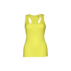   TIRANA. Women's tank top, Female, Jersey 100% cotton: 160 g/m², Lime yellow, M