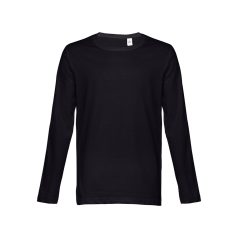   BUCHAREST. Men's long sleeve t-shirt, Male, Jersey 100% cotton: 150 g/m². Colours 52, 53 and 54: 60% cotton/40% polyester, Black, M