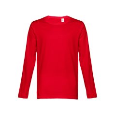   BUCHAREST. Men's long sleeve t-shirt, Male, Jersey 100% cotton: 150 g/m². Colours 52, 53 and 54: 60% cotton/40% polyester, Red, M