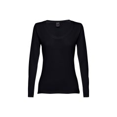   BUCHAREST WOMEN. Women's long sleeve t-shirt, Female, Jersey 100% cotton: 150 g/m². Colours 52, 53 and 54: 60% cotton/40% polyester, Black, L