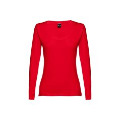   BUCHAREST WOMEN. Women's long sleeve t-shirt, Female, Jersey 100% cotton: 150 g/m². Colours 52, 53 and 54: 60% cotton/40% polyester, Red, L