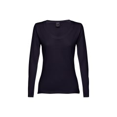   BUCHAREST WOMEN. Women's long sleeve t-shirt, Female, Jersey 100% cotton: 150 g/m². Colours 52, 53 and 54: 60% cotton/40% polyester, Navy blue, L