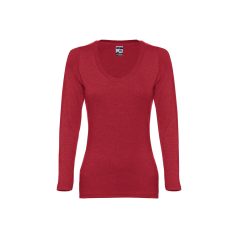   BUCHAREST WOMEN. Women's long sleeve t-shirt, Female, Jersey 100% cotton: 150 g/m². Colours 52, 53 and 54: 60% cotton/40% polyester, Heather red, L