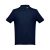 THC ADAM, Tricou polo pentru barbati, Albastru, 21MAR3502, L, Bumbac