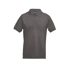   ADAM. Men's polo shirt, Male, Piquet mesh 100% cotton: 195 g/m². Colour 56: 85% cotton/15% viscose, Grey, M