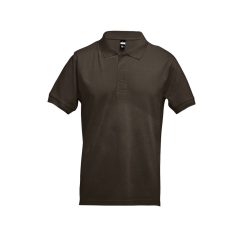   ADAM. Men's polo shirt, Male, Piquet mesh 100% cotton: 195 g/m². Colour 56: 85% cotton/15% viscose, Dark brown, S