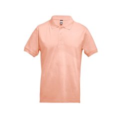   ADAM. Men's polo shirt, Male, Piquet mesh 100% cotton: 195 g/m². Colour 56: 85% cotton/15% viscose, Salmon, L