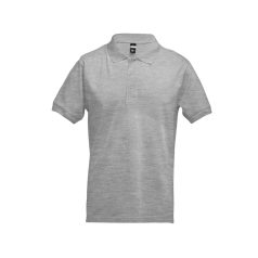   ADAM. Men's polo shirt, Male, Piquet mesh 100% cotton: 195 g/m². Colour 56: 85% cotton/15% viscose, Heather light grey, L