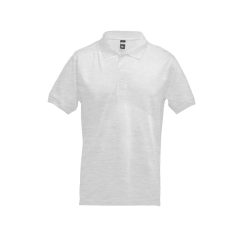   ADAM. Men's polo shirt, Male, Piquet mesh 100% cotton: 195 g/m². Colour 56: 85% cotton/15% viscose, Melange white, M