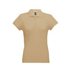   EVE. Women's polo shirt, Female, Piquet mesh 100% cotton: 195 g/m². Colour 56: 85% cotton/15% viscose, Light brown, S