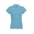 EVE. Women's polo shirt, Female, Piquet mesh 100% cotton: 195 g/m². Colour 56: 85% cotton/15% viscose, Light blue, L