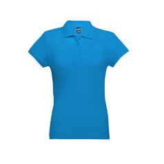   EVE. Women's polo shirt, Female, Piquet mesh 100% cotton: 195 g/m². Colour 56: 85% cotton/15% viscose, Acqua blue, L