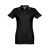 ROME WOMEN. Women's slim fit polo shirt, Female, Piquet mesh 100% cotton: 195 g/m². Colour 56: 85% cotton/15% viscose, Black, S