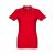 ROME WOMEN. Women's slim fit polo shirt, Female, Piquet mesh 100% cotton: 195 g/m². Colour 56: 85% cotton/15% viscose, Red, XXL