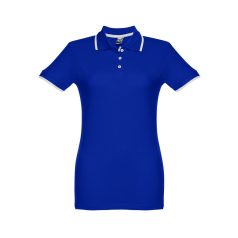   ROME WOMEN. Women's slim fit polo shirt, Female, Piquet mesh 100% cotton: 195 g/m². Colour 56: 85% cotton/15% viscose, Royal blue, XL