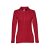 BERN WOMEN. Women's long sleeve polo shirt, Female, Piquet mesh 100% cotton: 210 g/m². Colour 56: 85% cotton/15% viscose, Burgundy, XL