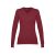 Bluza cu maneca lunga, la baza gatului, Casual, Femei, Makito, 2410E21516, Bumbac, Rosu burgundy, S