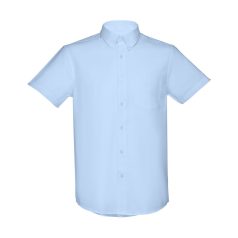   LONDON. Men's oxford shirt, Male, 70% cotton and 30% polyester: 130 g/m², Light blue, L