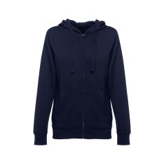   AMSTERDAM WOMEN. Women's hooded full zipped sweatshirt, Female, 50% cotton and 50% polyester: 320 g/m², Navy blue, M