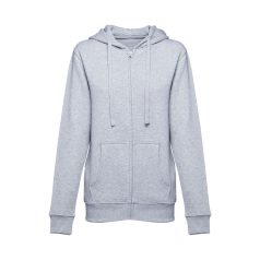   AMSTERDAM WOMEN. Women's hooded full zipped sweatshirt, Female, 50% cotton and 50% polyester: 320 g/m², Heather light grey, XL