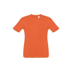   Tricou la baza gatului, Copii, maneca scurta, TH Clothes, 2401E12454, Bumbac, Rosu terracotta, 10