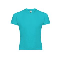   QUITO. Children's t-shirt, Kids, Jersey 100% cotton: 150 g/m², Turquoise blue, 4