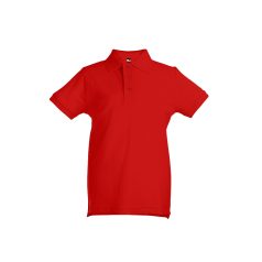   ADAM KIDS. Children's polo shirt, Kids, Piquet mesh 100% cotton: 195 g/m², Red, 12