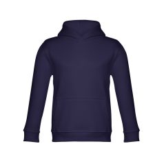   PHOENIX KIDS. Children's unisex hooded sweatshirt, Kids, 50% cotton and 50% polyester: 320 g/m², Navy blue, 12