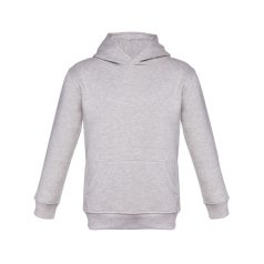   PHOENIX KIDS. Children's unisex hooded sweatshirt, Kids, 50% cotton and 50% polyester: 320 g/m², Heather light grey, 10