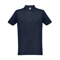   Tricou Polo, Barbati, maneca scurta, TH Clothes, 2401E12498, Bumbac, Poliester, Albastru, L