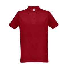   BERLIN. Men's polo shirt, Male, Piquet mesh 65% polyester and 35% cotton: 200 g/m², Burgundy, L