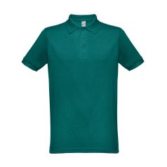   BERLIN. Men's polo shirt, Male, Piquet mesh 65% polyester and 35% cotton: 200 g/m², Dark green, XL