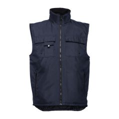   STOCKHOLM. Workwear padded bodywarmer, Unisex, 100% polyester, Navy blue, M