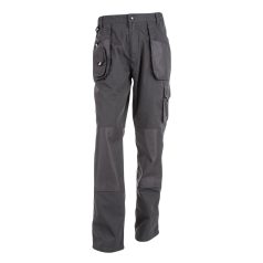   WARSAW. Men's workwear trousers, Male, 80% cotton and 20% polyester: 250 g/m², Grey, M