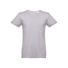   SAN MARINO. Men's t-shirt, Male, Piquet mesh 100% cotton: 195 g/m². Colour 56: 85% cotton/15% viscose, Heather light grey, L