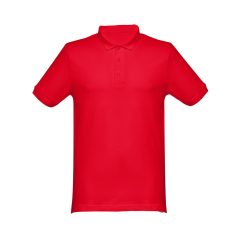   MONACO. Men's polo shirt, Male, Piquet mesh 100% cotton: 240 g/m². Colour 56: 85% cotton/15% viscose, Red, L